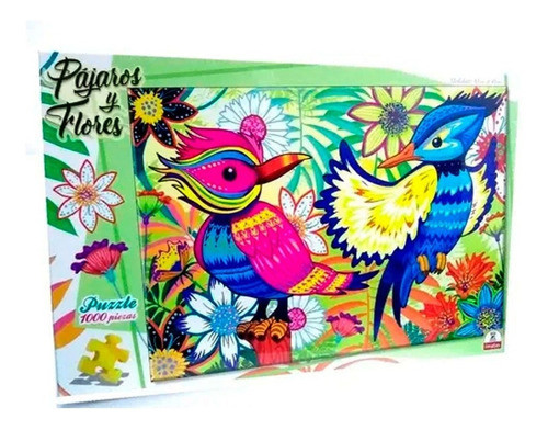 Puzzle Rompecabezas Pajaros Y Flores 1000 Piezas Implás 0