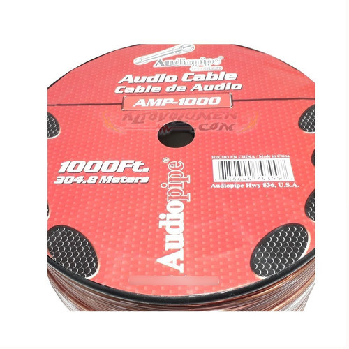 Cable Para Armado De Rca Bipolar Libre Oxigeno Audiopipe Amp 1