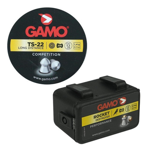 Munição Espingarda 5.5 Gamo Rocket Destroyer + Ts-22 Long 0