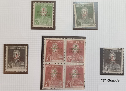 Filatelia Lote 12 Estampillas Serie Aniv Revolución Del 1930 0