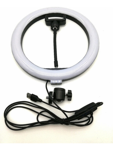 Aro De Luz Led 26cm Anillo Camara Celular Fotos Bluetooth 1
