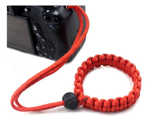 Alça De Pulso Para Nikon Canon Sony Hand Strap Vermelho 0