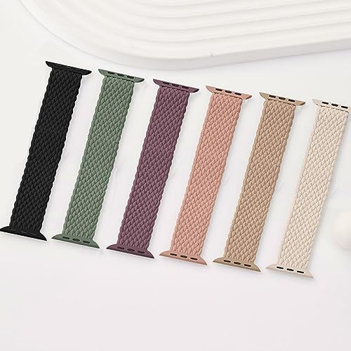 Malla Rosa Braided Solo Loop Para Iwatch 8 Se..+38 40 41mm S 1