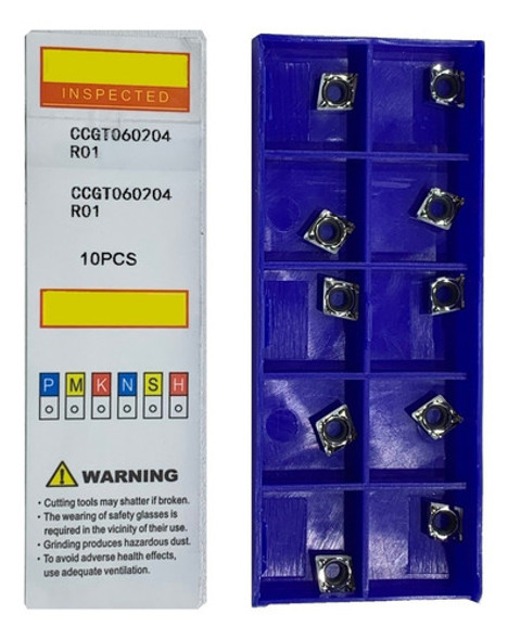 10 Inserto Ccgt 060204 Metal Duro Para Torno 0