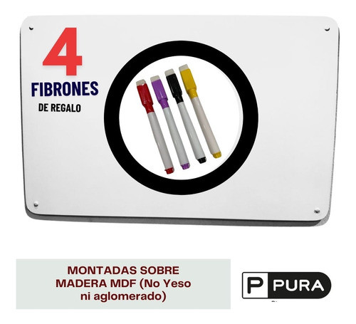 Pizarra Blanca Premium Minimalista Y Distinguida De 40x55 1