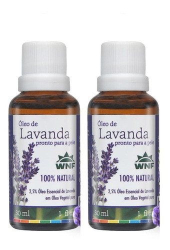 Kit 2 Óleo De Lavanda Wnf 30ml Óleo Pronto Para A Pele 0