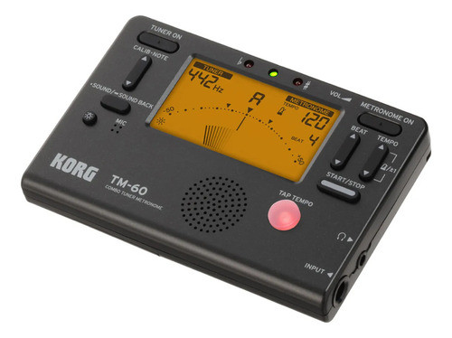 Metronomo Korg Afinador Tm 60 Bk 1