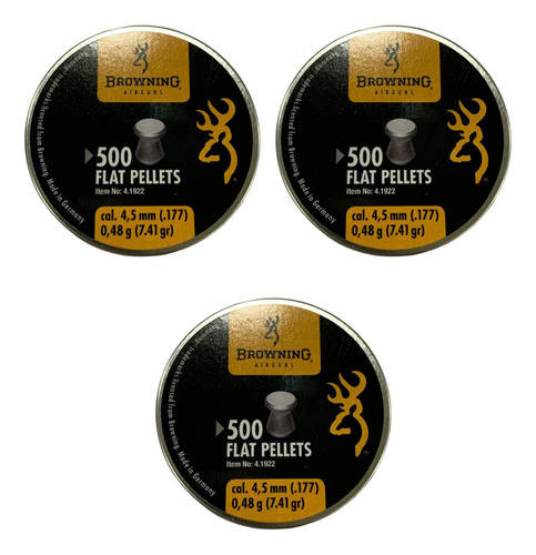 Balines Browning Airguns 4,5 Mm 48gr X 1500 Unidades 0