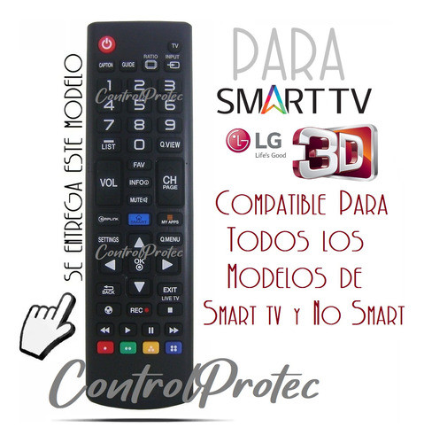 Control Remoto Para LG Smart Tv 3d My Apps Todos Los Modelos 1