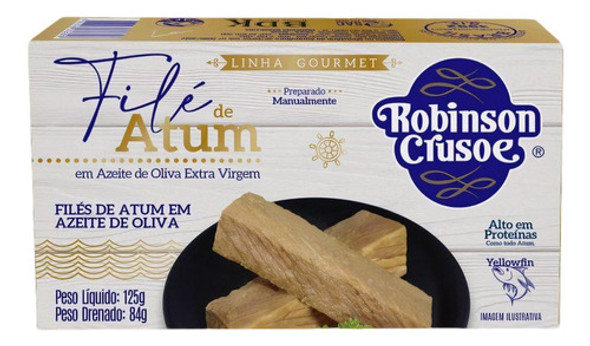 Filé De Atum Em Azeite De Oliva Robinson Crusoe 125g 0