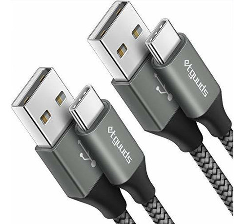 Cable Usb C 3a De Carga Rapida, Trenzado - Pack De 2 0