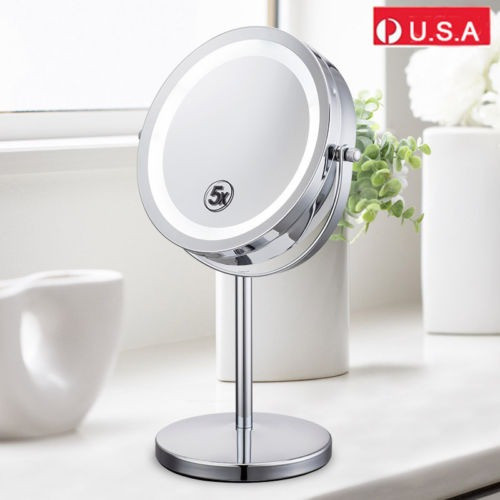 Multifunción Led Doble Iluminado Tocador Maquillaje Espejo N 0