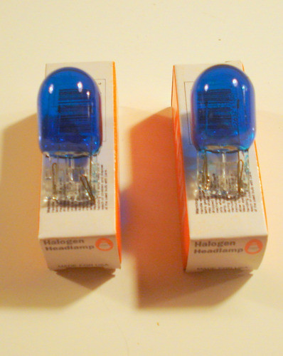 Lamparas Auto T 20  12v 25w - 1 Y 2 Fil Azul Claro Usa 1