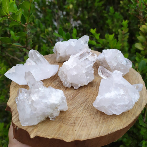 Mini Drusa De Cristal Quartzo Natural 40 A 60 Gr / Pedra 1