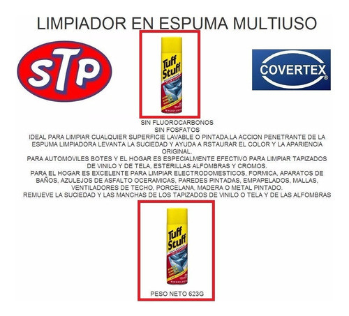 Limpiador Multiuso Stp Tuff Stuff Limpia Tapizados Made Usa 1