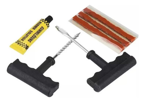Kit Reparo Remendo De Pneu Moto Carro 3 Refis 1 Kit Reparo Remendo De Pneu Moto Carro 3 Refis 1