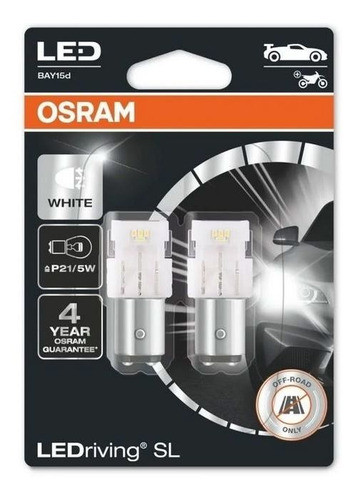 Lampara Led 12v 1.7w Bay15d Simil 7528 Duo Pack 0