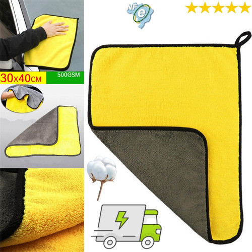 Toalha Para Secagem Automotiva Microfibra Dupla Face 800 Gsm 0