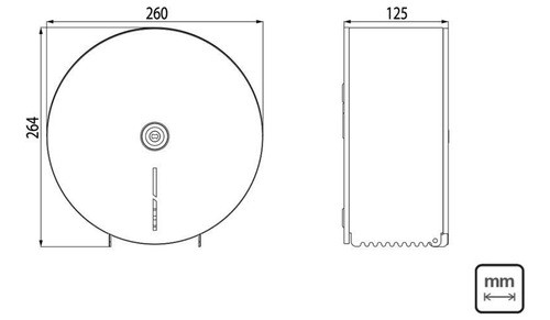 Dispenser Para Papel Higienico Em Aco Inox 1