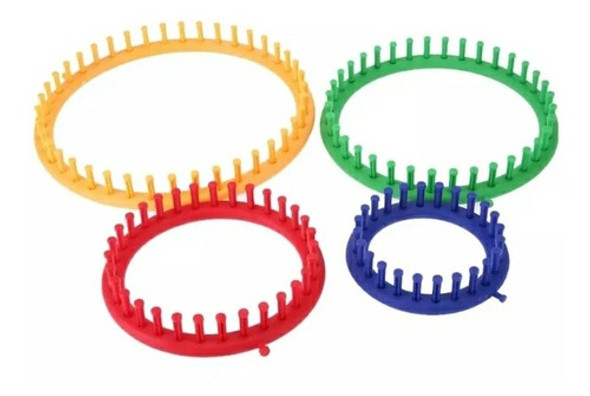 Kit 4 Tear Circular Plástico Gorro Touca Cachecol Tricô Pro 1