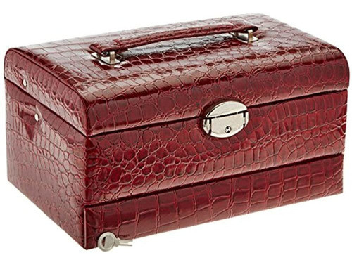 Caja De Joyeria Grande Roja De Locomocion Casera (ss-khd-1 1