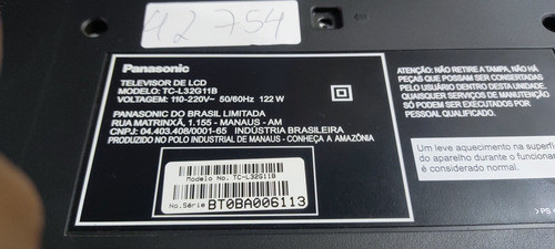 Tela Display Panasonic Tc-l32g11b 1