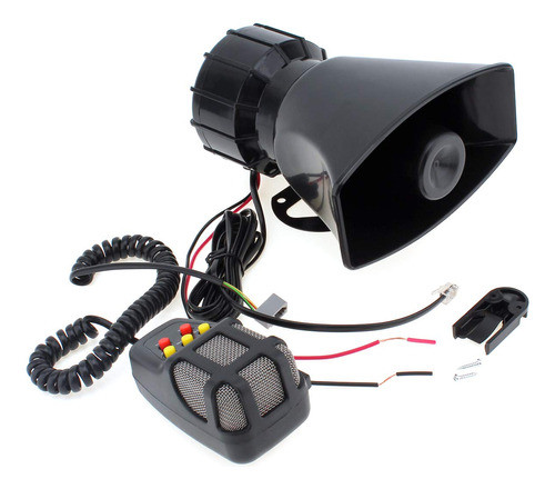 100w 12v Coche Carro Alarma Policía Fuego Altavoz Pa Sirena 0