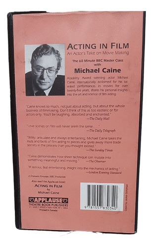 Michael Caine Enseña Actuacion Como Actuar En Cine Vhs 1