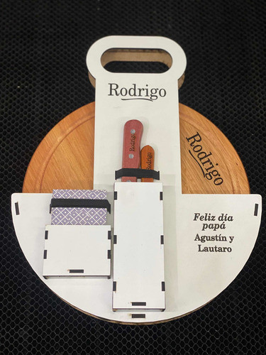 Set Asado Tabla Redonda Personalizado Mejor Regalo 0
