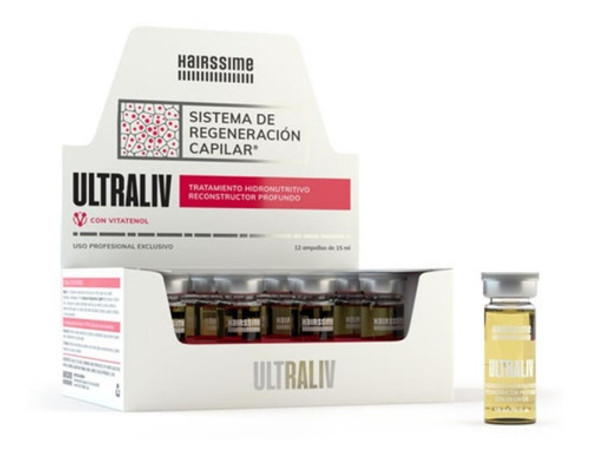 Ampollas Ultraliv Hairssime X 15 Ml X 12un 0 Ampollas Ultraliv Hairssime X 15 Ml X 12un 0