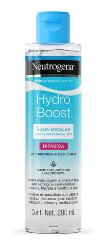 Agua Micelar Neutrogena Hydro Boost Bifásica X 200 Ml 0