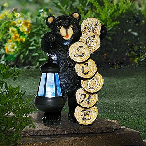 ~ ?qeeman - Decoración Para El Hogar De Oso Negro Grande, Es 1