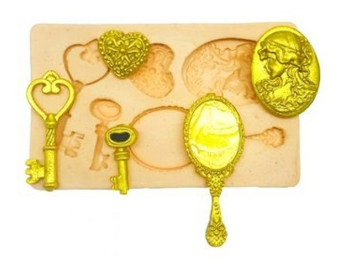 Molde De Silicone Espelho, Camafeu, Chaves 0