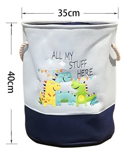 Cesto Canasto Organizador De Juguetes Redondo Artículos 1