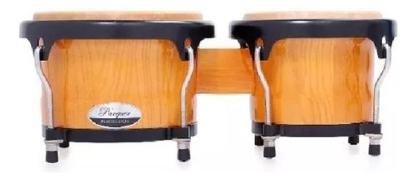 Bongos Parquer Custom Madera Natural Aro Negro 6.5 Y 7.5 0 Bongos Parquer Custom Madera Natural Aro Negro 6.5 Y 7.5 0