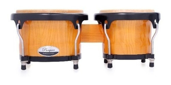 Bongos Parquer Custom Madera Natural Aro Negro 6.5 Y 7.5 0 Bongos Parquer Custom Madera Natural Aro Negro 6.5 Y 7.5 0
