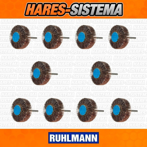 Mini Ruedas Discos Flap Lija Minitorno Ruhlmann X10u 1