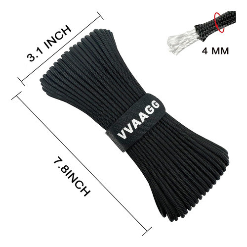 Cuerda De Paracaidismo 30 Metros X 4mm Para Outdoor 1