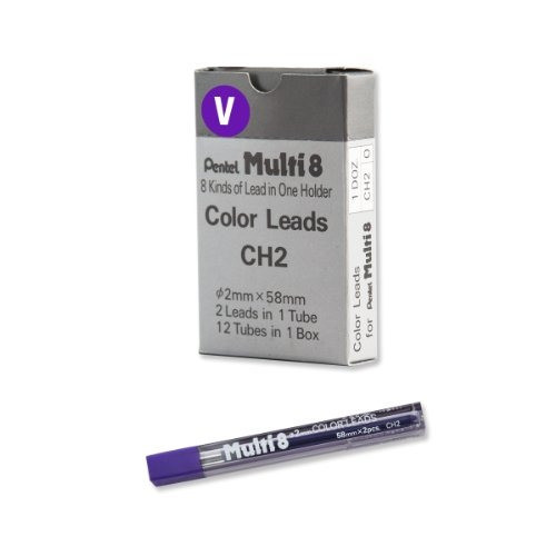 Pentel 24 Minas (12 Tubos) 2mm  Violeta 1