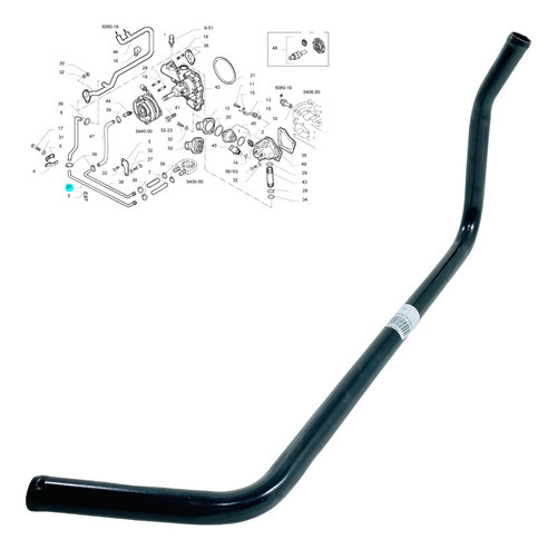 Tubo Radiador (maior) De Óleo Daily 2.8 97 A 07 99482735 1