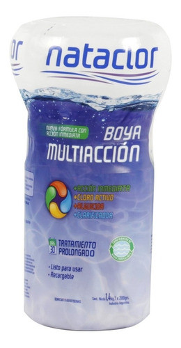 Boya Para Pileta Multiaccion Recargable Nataclor 1