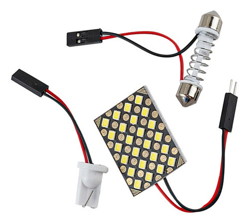 Lampara Led Plafon . Tubular/impreso 24 Led Blanca Auto 0