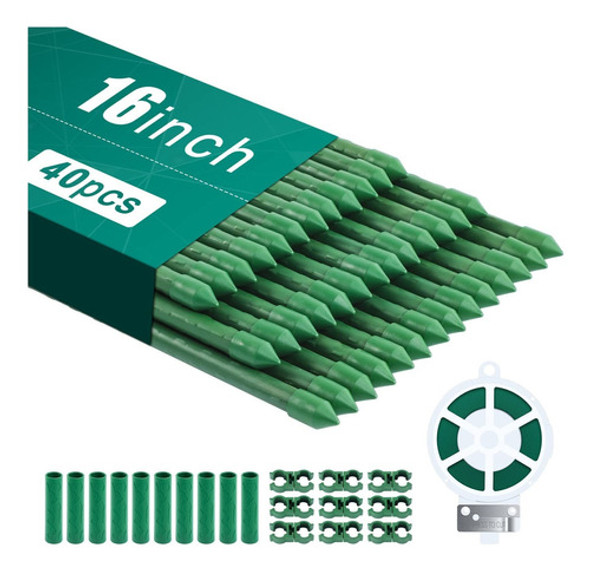 Feed Garden Estacas Para Plantas (40, 16 Pulgadas) 0