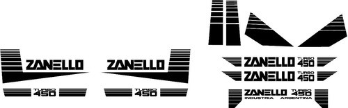 Juego De Calcos Tractor Zanello 450 Variac Lineas 0