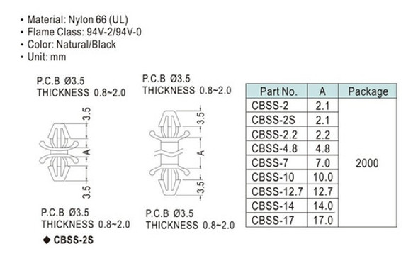 Separador Plástico Doble Flecha De 3,5 - Altura 10mm X 20 1 Separador Plástico Doble Flecha De 3,5 - Altura 10mm X 20 1