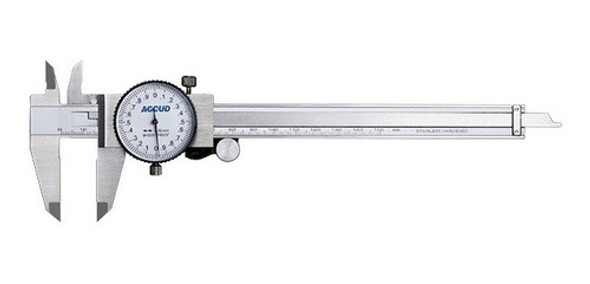 Calibre Mecanico C/reloj Accud 0-150mm Lectura 0.02mm 0