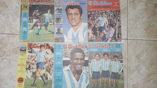 Lote 6 Revistas - El Grafico - Años 1968/69 - Racing Club 0