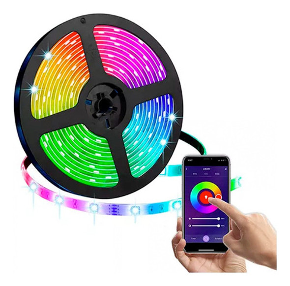 Tira Led Rgb 5m C/control Wifi Tuya Smart Alexa Google Home 0