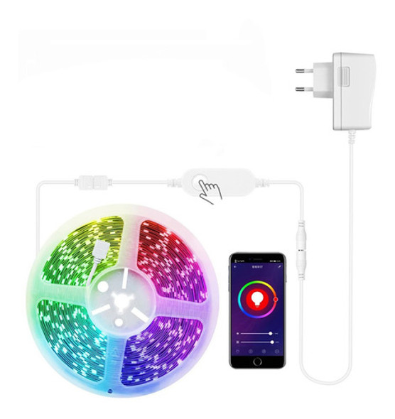 Tira Led Rgb 5m C/control Wifi Tuya Smart Alexa Google Home 1