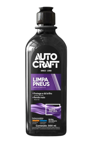Pneu Pretinho / Limpa Pneu Autocraft 500ml Detail 0